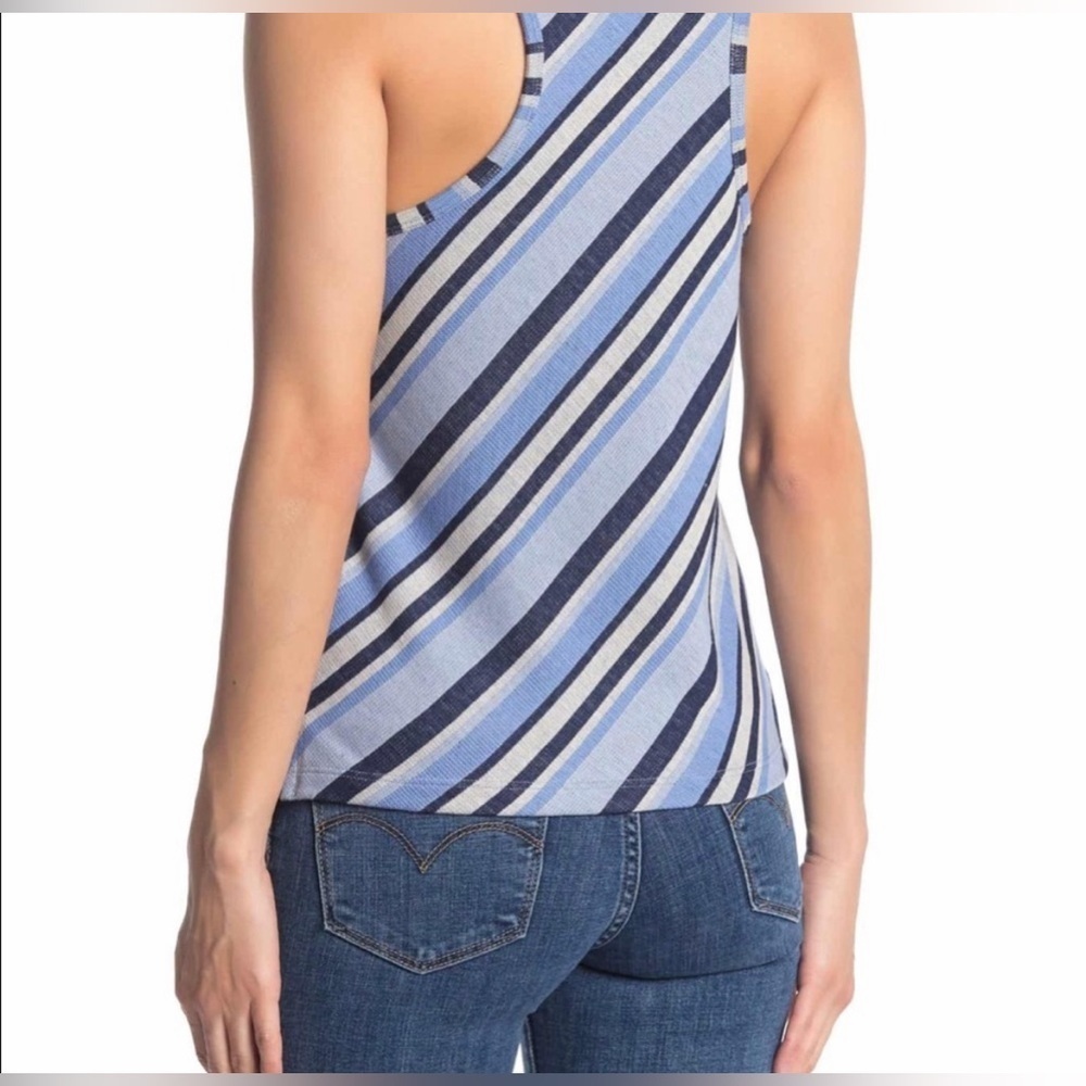 FREE PEOPLE Sidelines Navy Racerback Tank - Picture 4 of 5